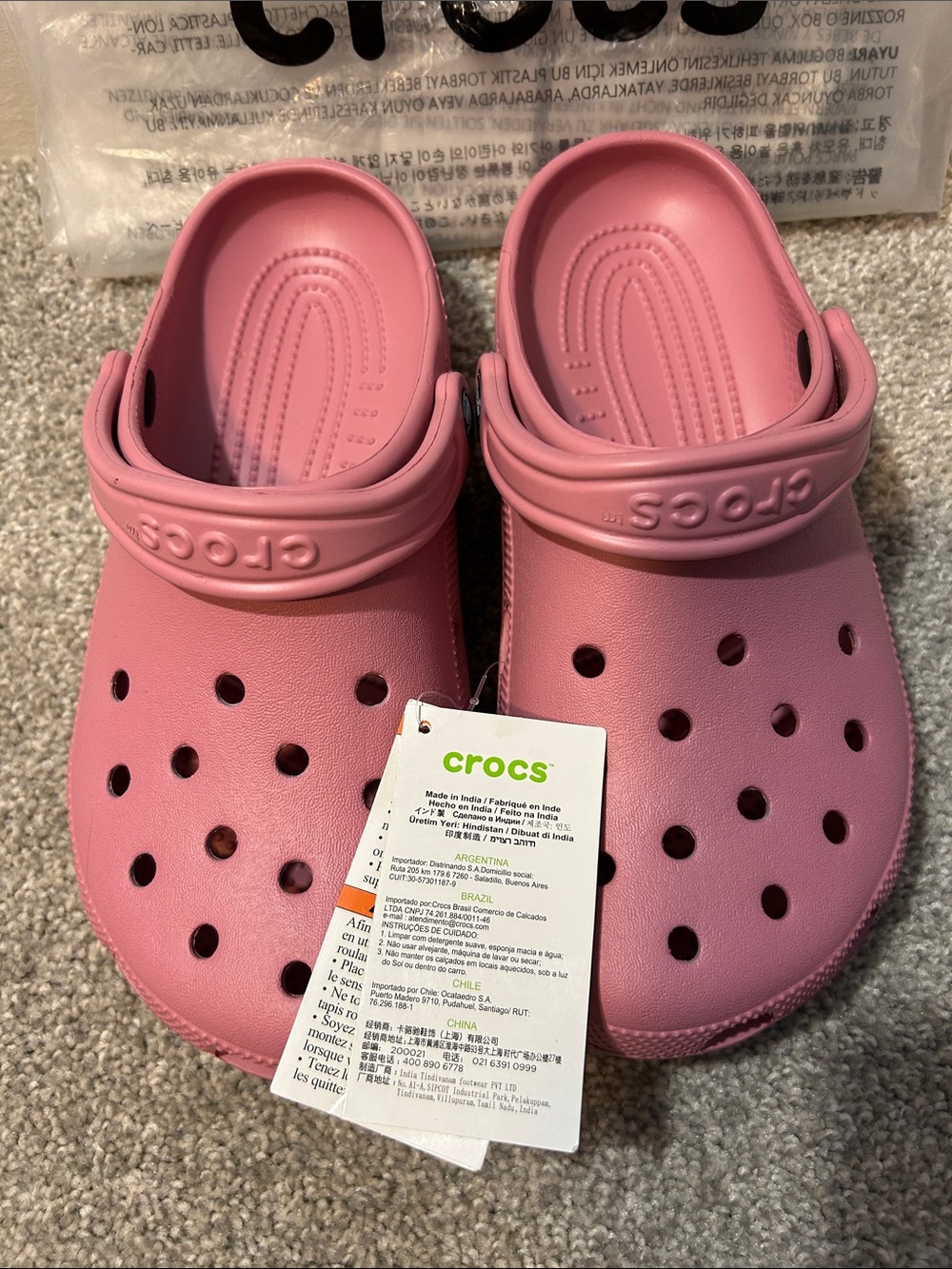 Women’s Crocs Classic Clog in Pink Lemonade - Picture 8 of 8